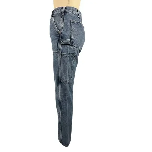 Agolde Organic Mid Denim Rami Carpenter Denim Jeans Size 26 - Picture 4 of 6